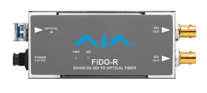 AJA FIDO-R [Restock Item] 1-Channel Single-Mode LC Fiber To 3G-SDI Receiver
