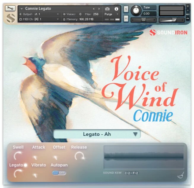Soundiron Voice of Wind: Connie Cheerful Silky Female Solo Vocals [Virtual]