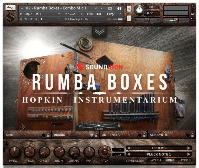 Soundiron Hopkin Instrumentarium: Rumba Boxes Unique Bass Kalimbas For Kontakt [Virtual]