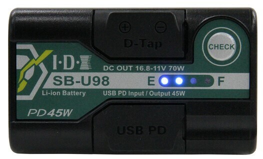 IDX Technology SB-U98-PD Sony BP-U Lithium-Ion Battery, 14.4V