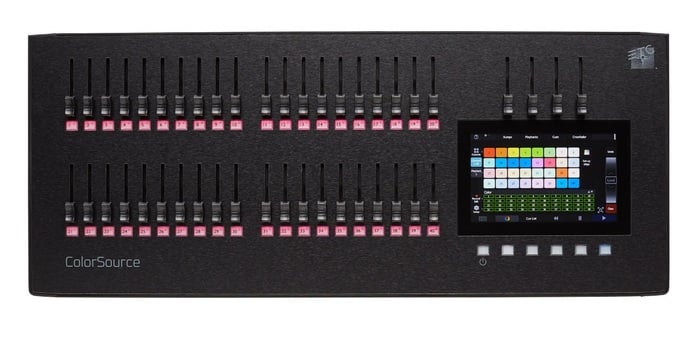 ETC ColorSource 40 [Restock Item] DMX Lighting Console With 80 Channels And 40 Faders, Multi-Touch Display