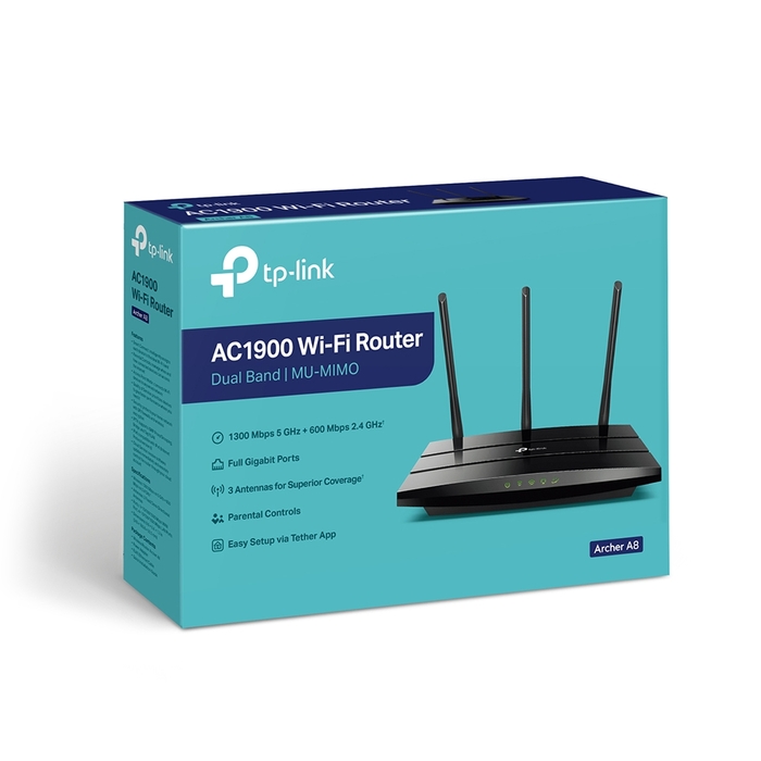 TP-Link ARCHER A8 AC1900 MU-MIMO Wi-Fi Router