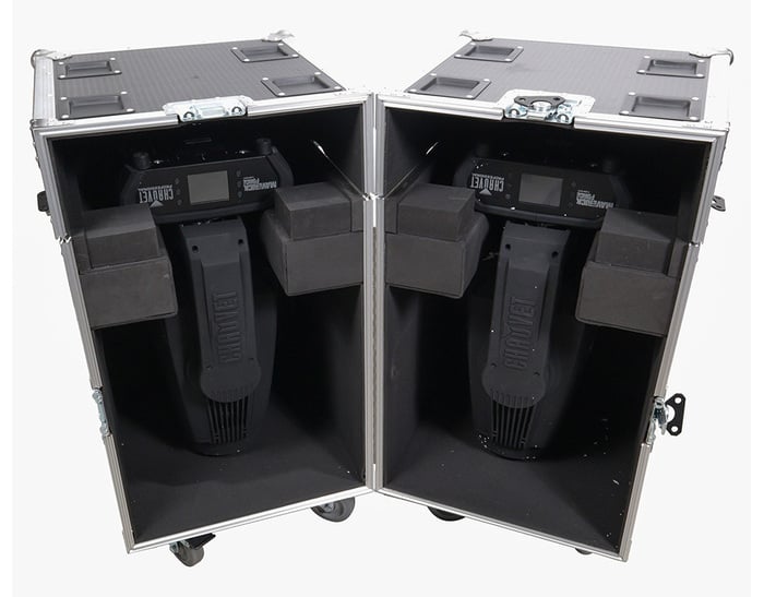 ProX XS-MH275X2W Road Case For 2x Moving Head Lighting Fixtures With 6x 4" Casters