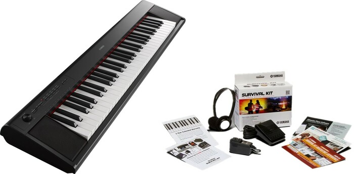 Yamaha NP12-KIT 61-Key Piaggero Ultra-Portable Digital Piano