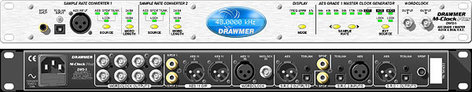 Drawmer M-CLOCK-PLUS Master Clock, Dual Sample Rate Converter, 10 Clock Out, 2 SRCs, AES Grade 1
