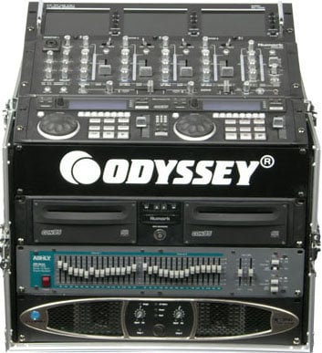 Odyssey FR1006 Combo Rack Case, 10 Unit Top Rack, 6 Unit Bottom Rack