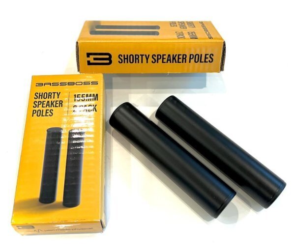 BASSBOSS POLE-155MM-2PK 2-pk Socket Locks Shorty Poles, 35mm Diameter X 155mm Tall