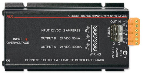 RDL FP-DCC1 12Vdc To 24Vdc Converter