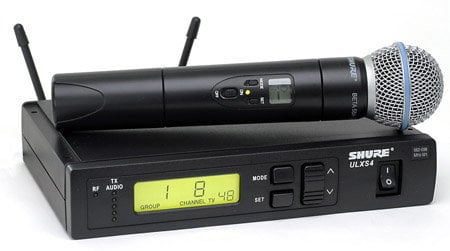 Shure ULXS24/BETA58-G3 ULX-S Series Single-Channel Wireless Mic System With Beta 58A Handheld, G3 Band (470-506MHz)