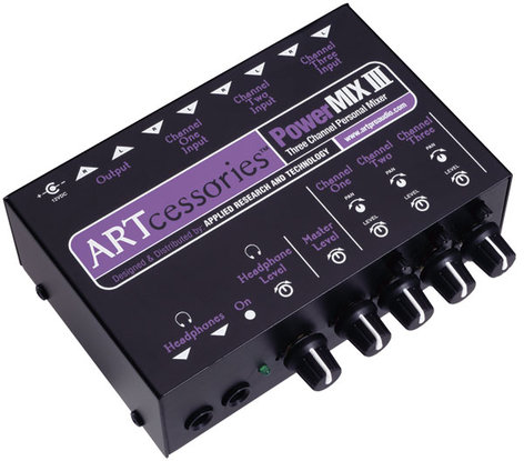 ART PowerMIX III 3-Channel Personal Stereo Mixer