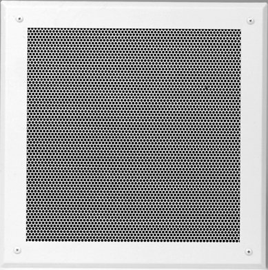 Lowell FW-12 12" Speaker Grille, Screw Mount, Steel, 15.25" Sq, White