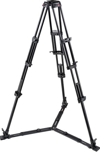 Manfrotto 545GB 2-Stage Pro Aluminum Video Tripod With Floor-Level Spreader