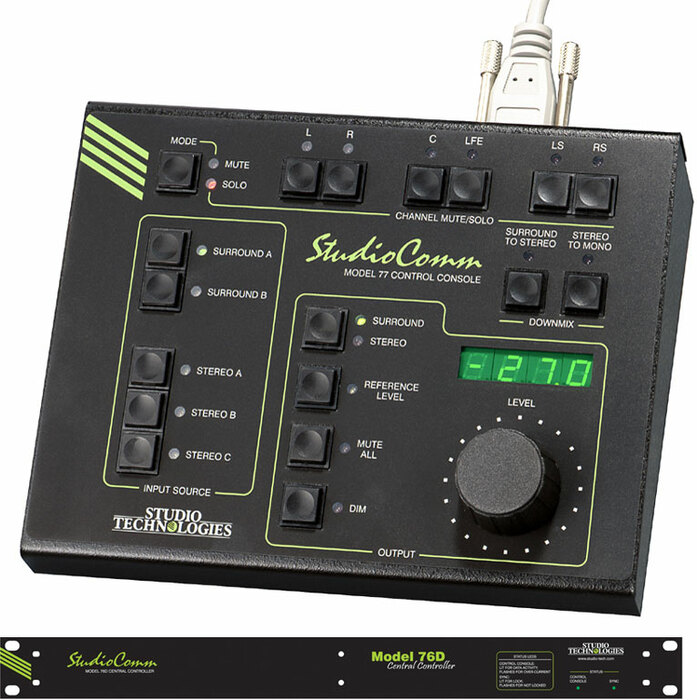 Studio Technologies M76D and M77 5.1 Surround Monitoring System With Digital I/O