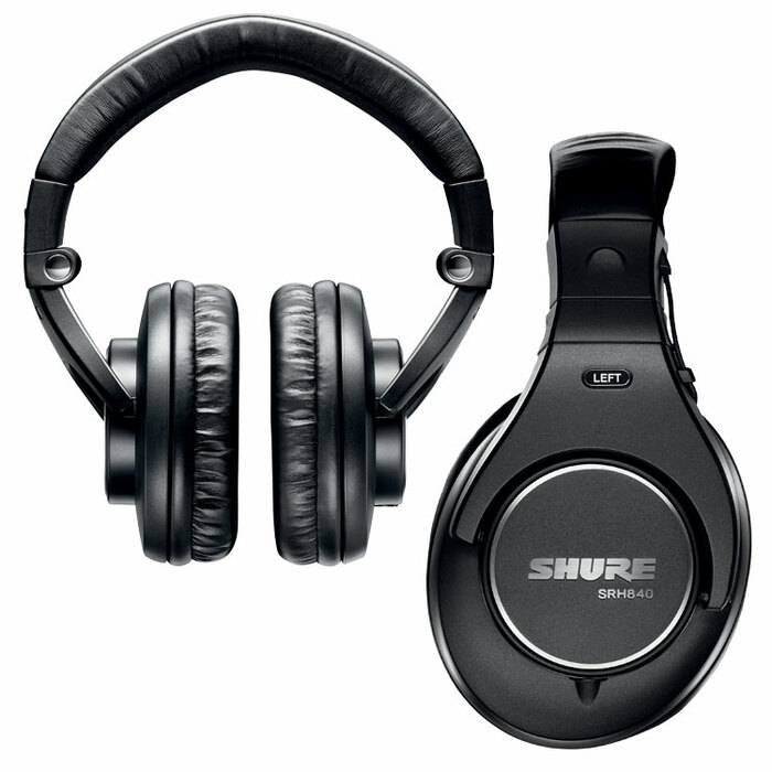 Shure SRH840 Professional Closed-Back Monitoring Headphones With Replaceable Cable