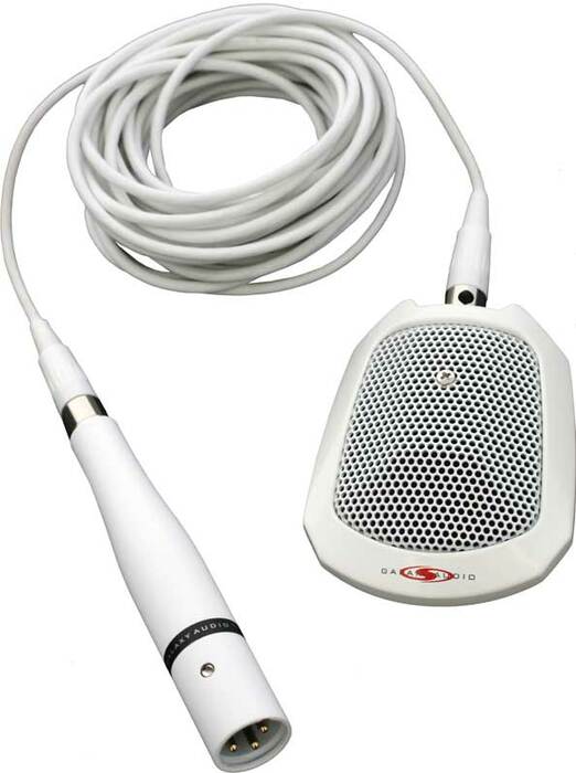 Galaxy Audio BN-218W Surface-Mount Boundary Mic, White