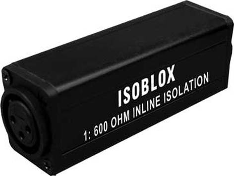 Rapco ISOBLOX XLRF To XLRM 600 Ohm 1 To 1 Inline Isolation