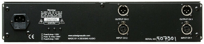 A-Designs HM2EQ Hammer Dual Mono 3-Band Tube Equalizer