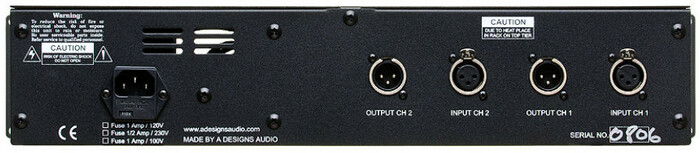 A-Designs MP-2A Stereo Tube Microphone Preamp With DI & Pad