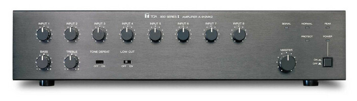 TOA A-912MK2 UL 8-Channel Modular Mixer And Amplifier, 120W