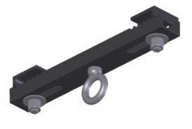 Adaptive Technologies Group BC3-8 12" Channel Style Beam Clamp For 3-8" Beams, 2100lb WLL