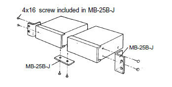 TOA MB-25B-J Rackmount Kit For Two BG-200 / BA-200 Series Units