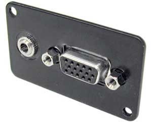 Ace Backstage C-26120 HD 15-Socket F To F With 3.5mm Stereo Connector, Panel Mount