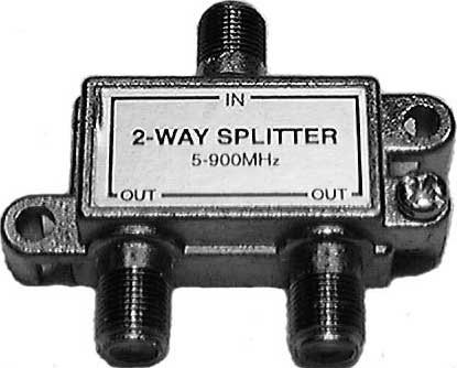 Philmore CS13 Multi-Coaxial Indoor/Outdoor 2-Way Hybrid Splitter With Grounding Block