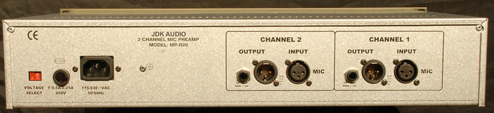JDK Audio R20-JDK Microphone Preamp,  Dual Channel