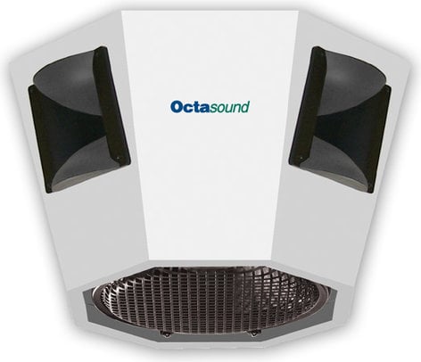 Octasound SP820A Central Speaker System: 12" Woofer, 4x 6"x6" Compression Horn/Drivers
