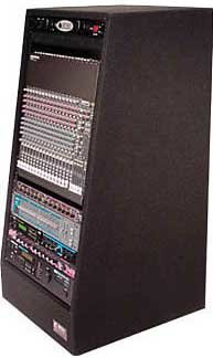 Odyssey CRS20W Slanted Studio Rack, 20 Rack Units With Wheels