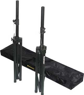 Odyssey LTS2X2B Dual Speaker Tripod Stand Pack With Bag