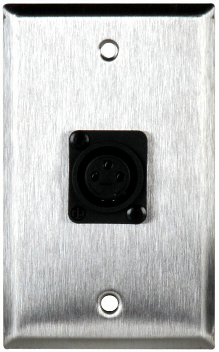 My Custom Shop WPL-1121 Single Gang Wall Plate With 1 NC3FPP Connector