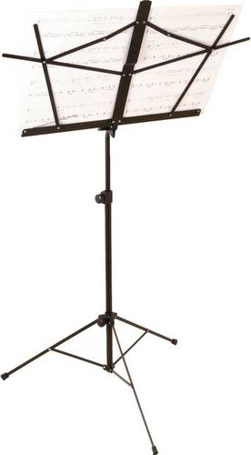 On-Stage SM7222BB Compact Music Stand With Tripod Base And Bag, Black