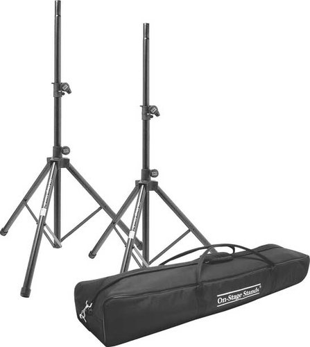 On-Stage SSP7950 45-72" Aluminum Speaker Stand Pack, With 2 Stands And Carry Bag
