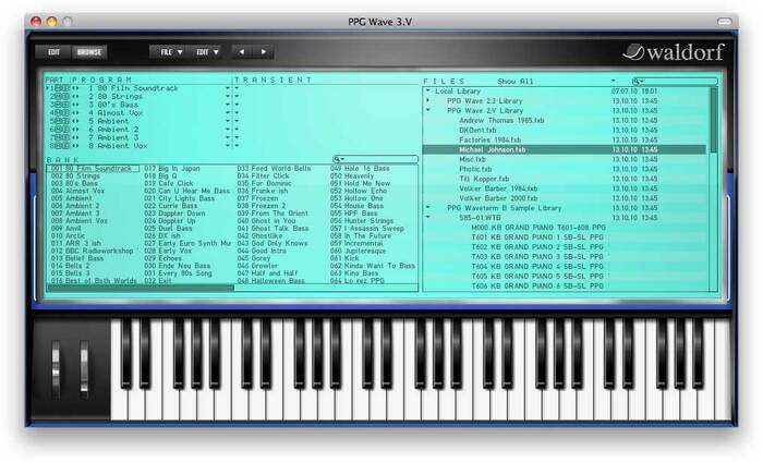 Waldorf Music WDF-PPG-3 Software,Synthesizer,Wave 3.V