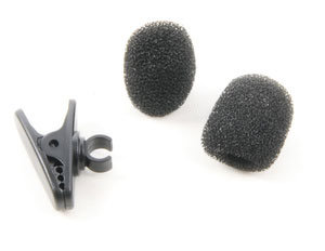 Shure RK323 Replacement Clothing Clip And 2 Windscreens For PG185 Mic