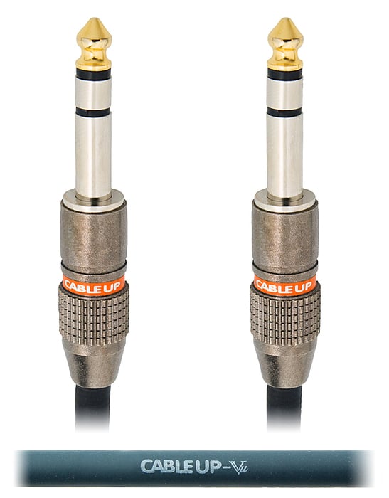 Cable Up PM3-PM3-1.5 1.5 Ft 1/4" TRS Male To Male Balanced Cable