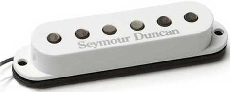 Seymour Duncan SSL-3 HotStratwWhiteCover Single-Coil Guitar Pickup, Hot Strat W/White Cover