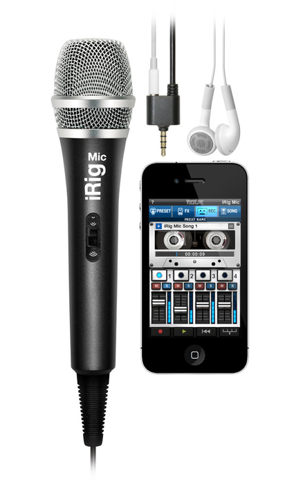 IK Multimedia IRIG-MIC IRig MIC Handheld Condenser Microphone For IPhone/iPhone/iPod