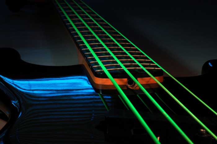 Dr Strings Ngb5 45 Bass Strings Neon Hidef Green Superstrings 5