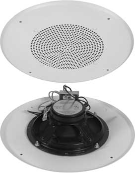Quam Ul 5 8 Ceiling Speaker With Round Baffle 70 7v Transformer
