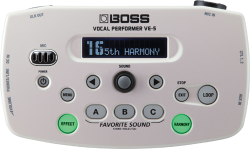 Photos - Effects Pedal BOSS VE5-WH Vocal Effects Processor, White 