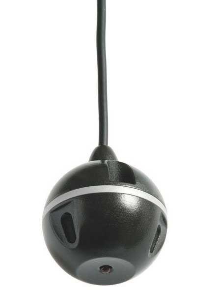 Vaddio Easymic Ceil Micpodb Echo Canceling Ceiling Microphone Pod 360 Degree Pickup Pattern Black Full Compass