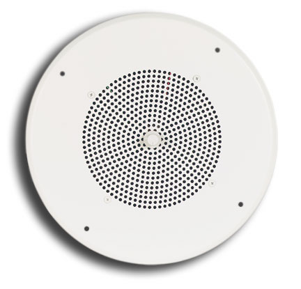 10 Ceiling Speaker Assembly With Volume Control In Bright White