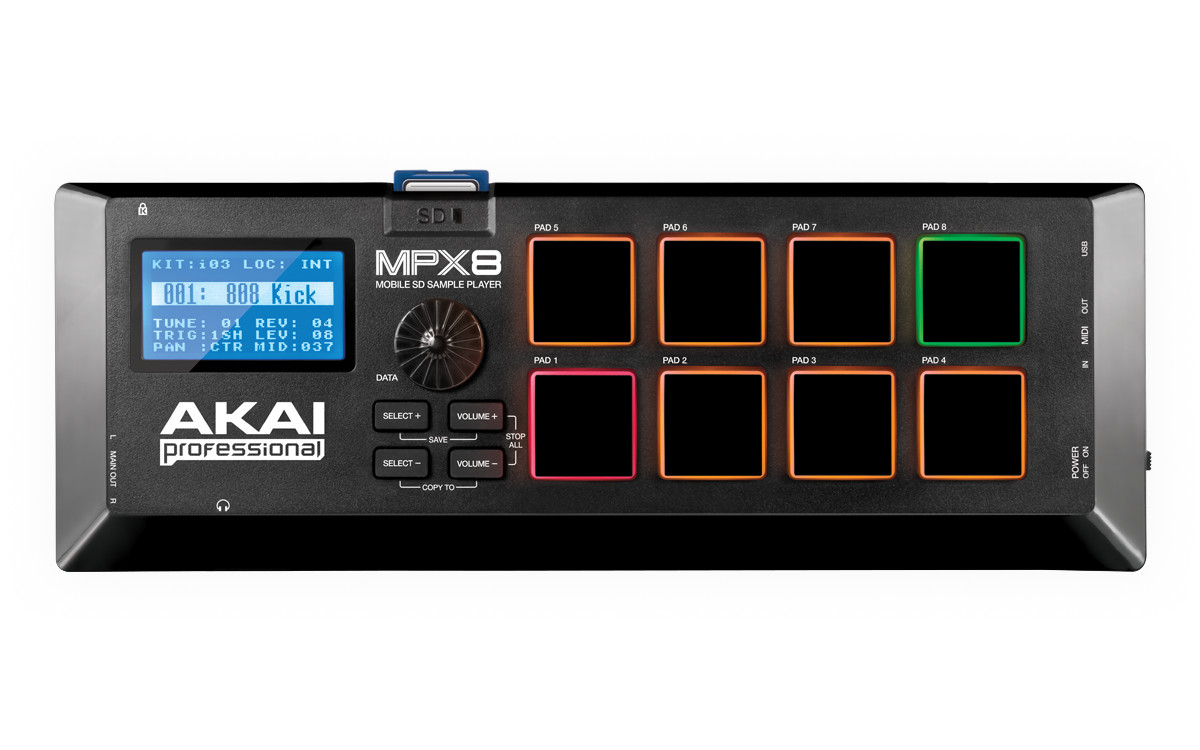 Photos - MIDI Keyboard Akai MPX8 Mobile SD Sample Player 