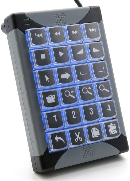 PI Engineering XK-24-USB-R X-Keys XK-24 24-Key Programmable USB Keypad  Full Compass Systems