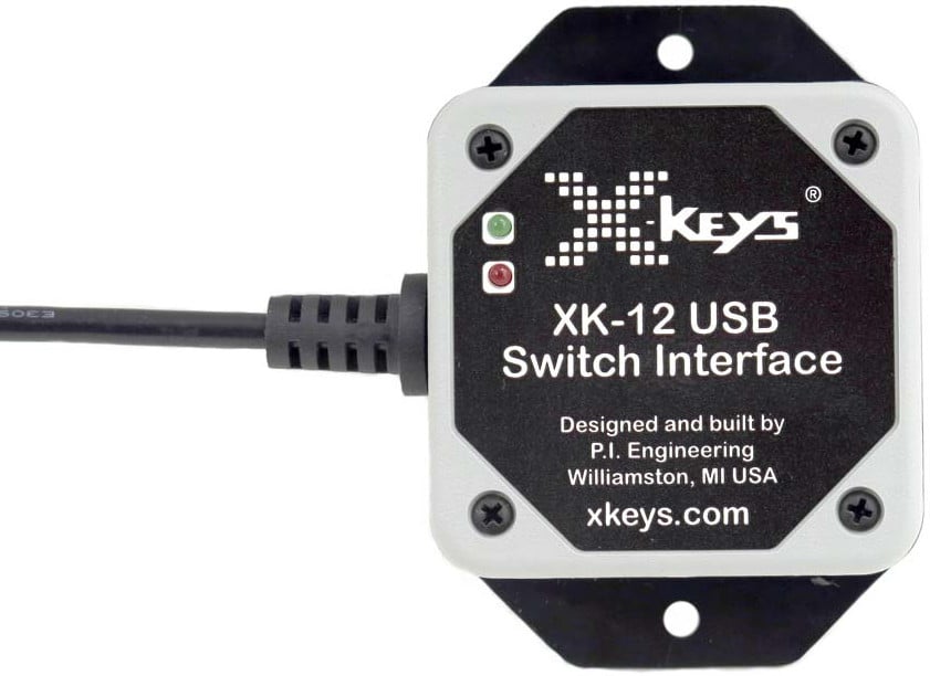 PI Engineering XK-1202-UHS12-R X-Keys XK-12 USB Switch Interface USB Switch  Interface With Programmable Ports Full Compass Systems