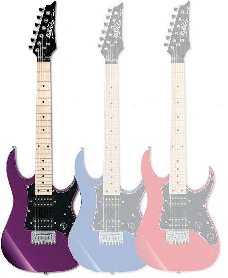 Ibanez GRGM21MMPL Metallic Purple miKro Series 3/4-Scale Electric Guitar for sale