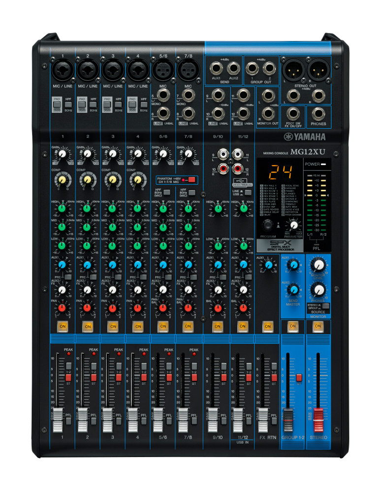 Yamaha MG12XU 12-Channel Mixer With Effects And USB | Full Compass