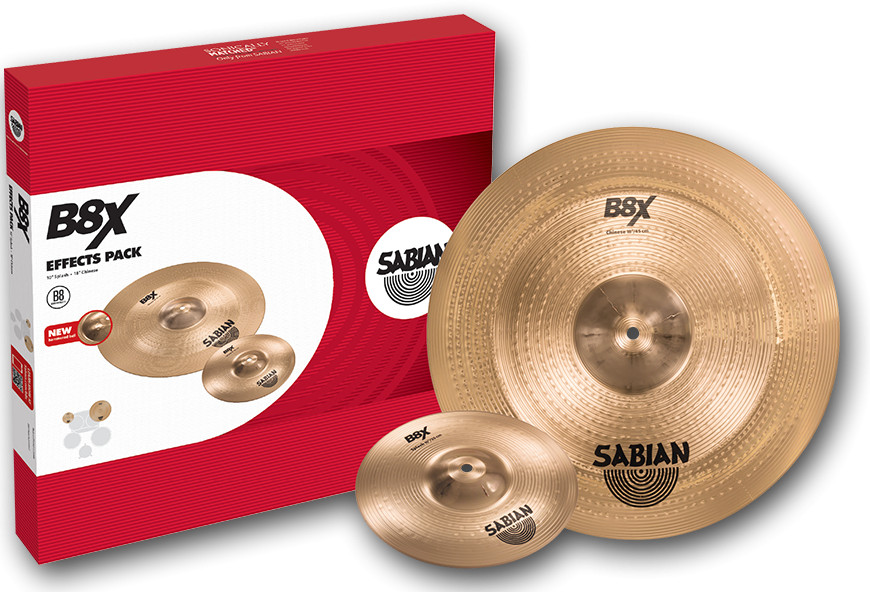 Photos - Cymbal Sabian 45005X B8X Effects Pack with 10 Splash, 18 Chinese  